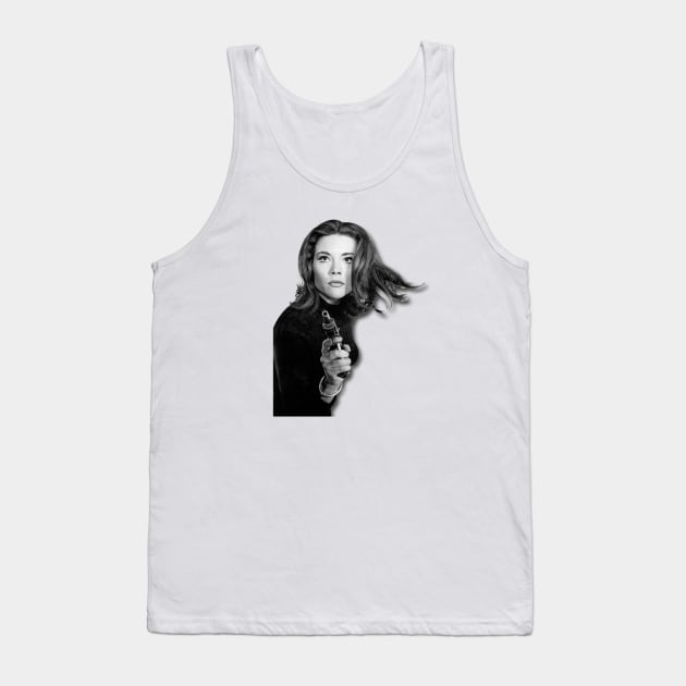 Emma Peel Retro 70s 80s 90s ,TV Series Tank Top by Den Tbd